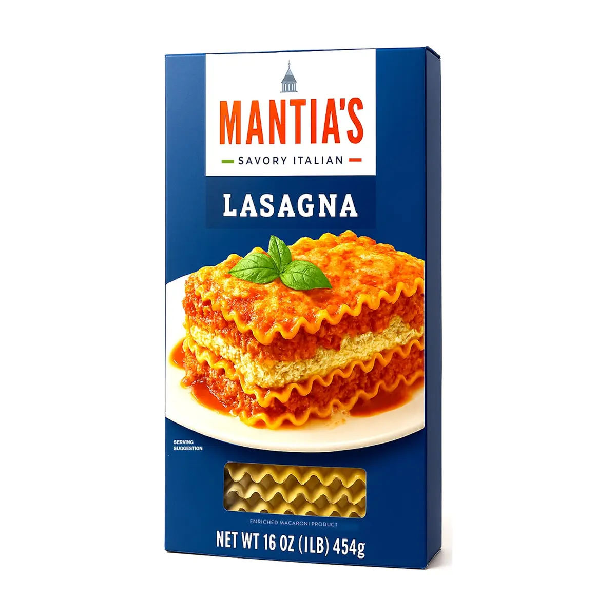 Lasaña italiana Mantia´s (454 g / 1 lb)