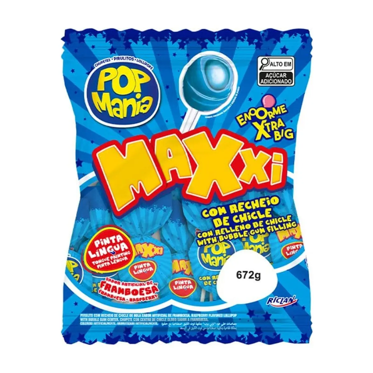 Chupete Sabor Frambuesa (24u x 28g) RICLAN