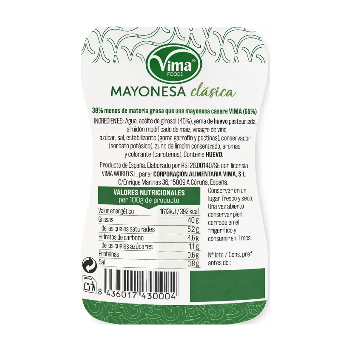 Mayonesa Vima Foods (300 ml) - Thumbnail 7