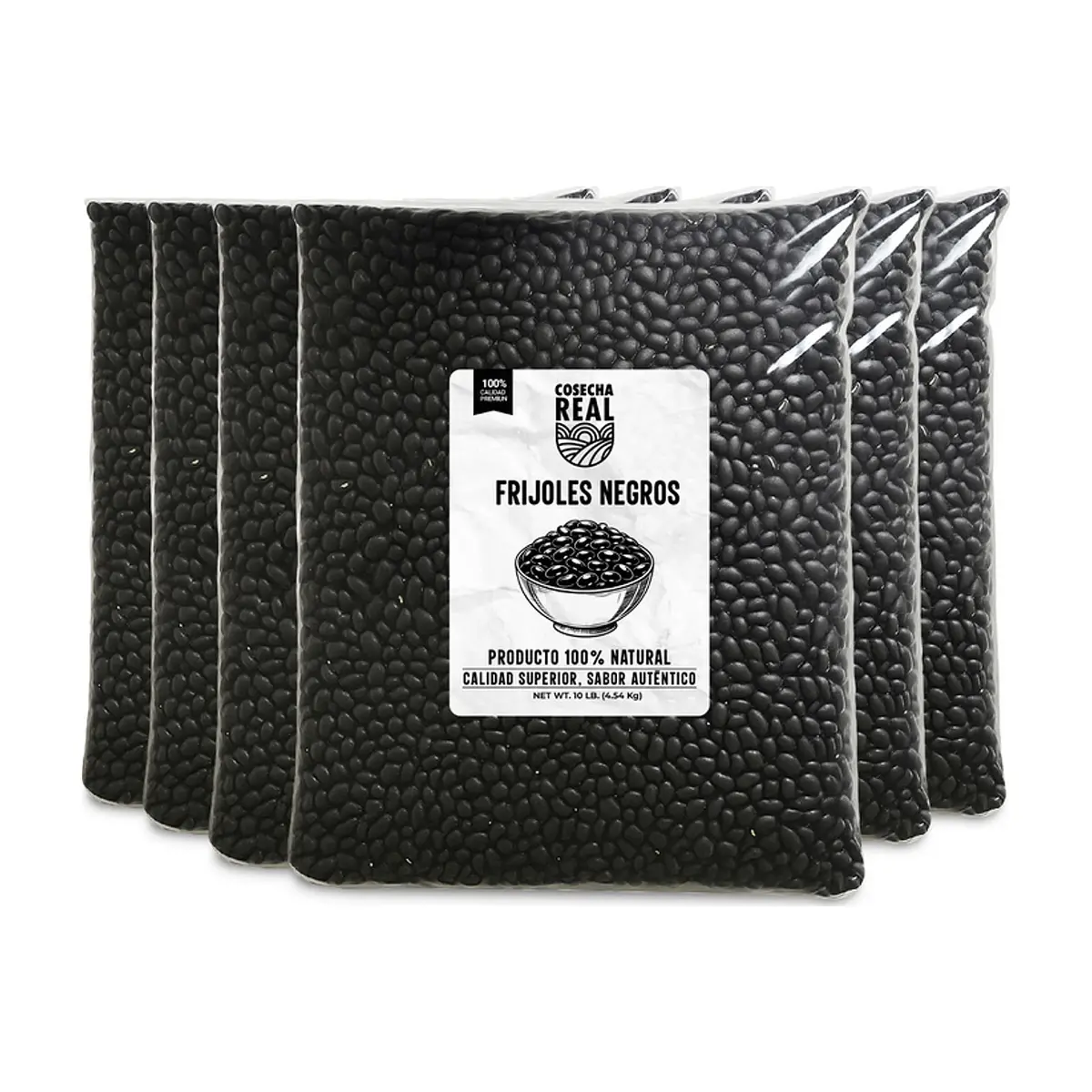 Frijoles negros Cosecha Real (6 x 4.54 kg / 10 lb)