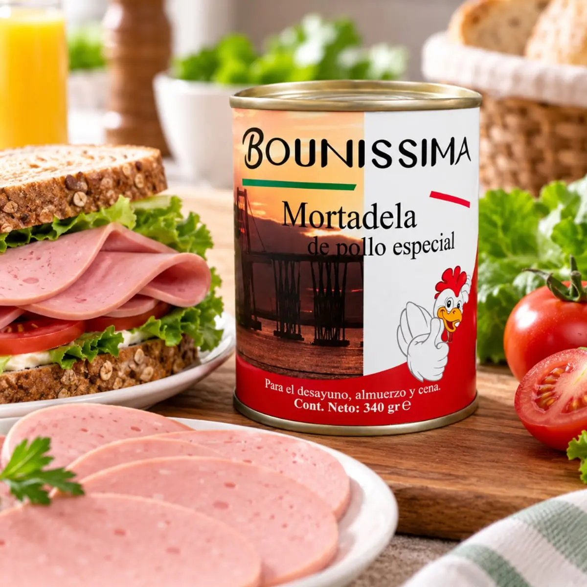 Mortadela de pollo especial Bounissima (340 g / 11.99 oz) - Thumbnail 4
