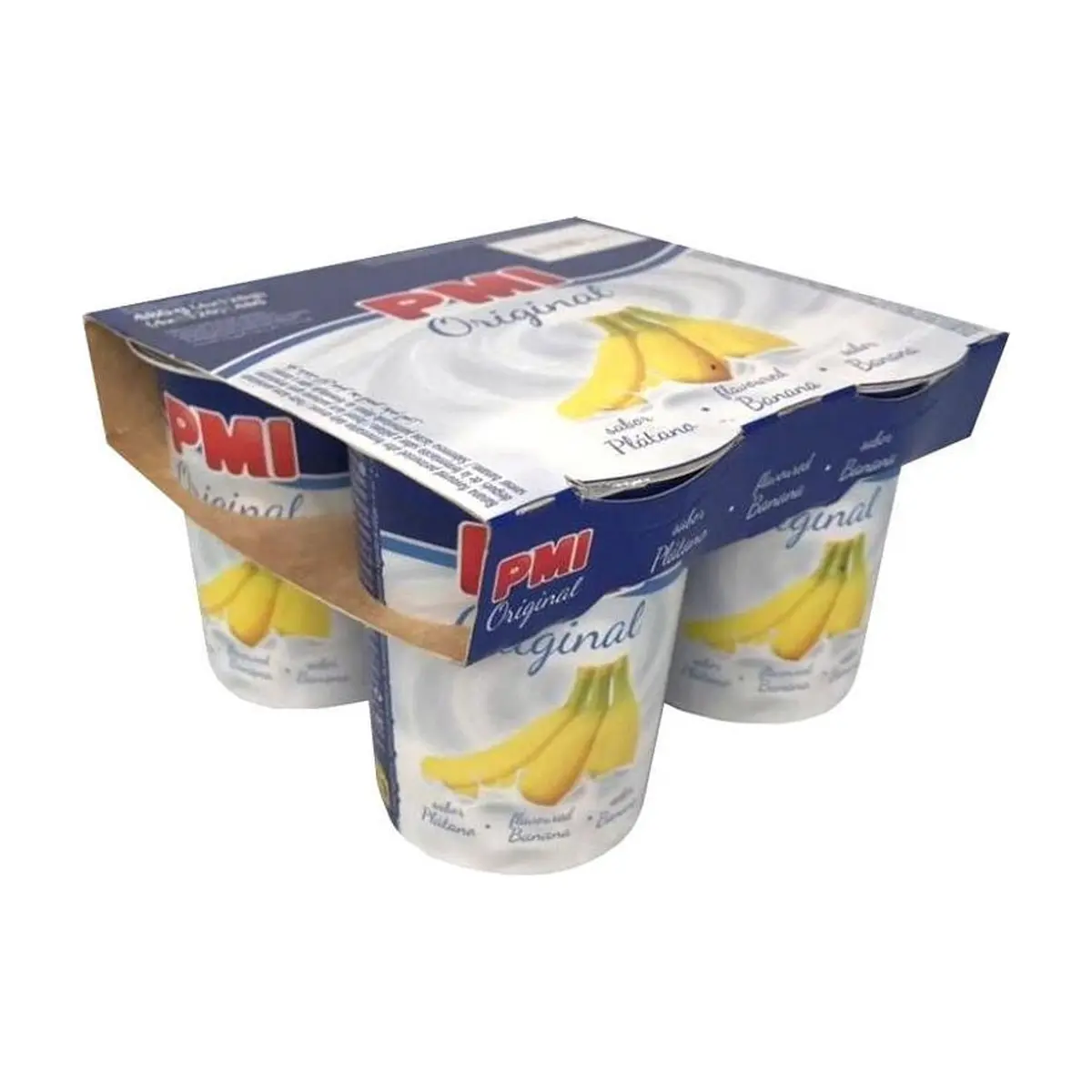 Yogurt sabor plátano Original PMI (4 x 120 g / 4.23 oz)