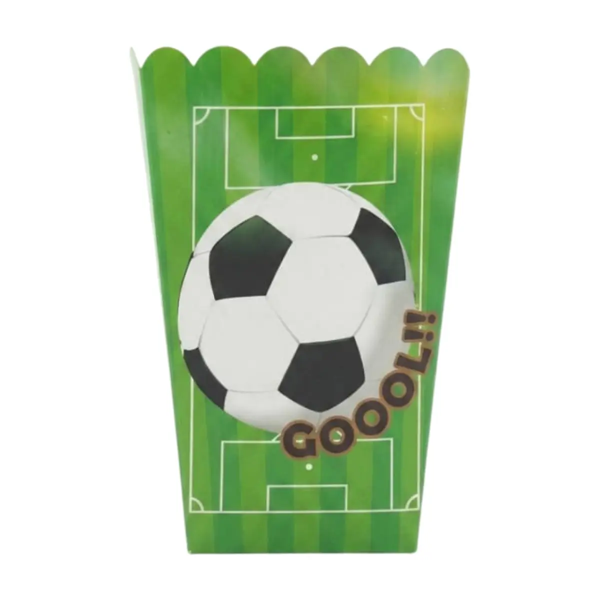 Envase para palomitas con diseño de fútbol Gutza (6 U) - Thumbnail 3