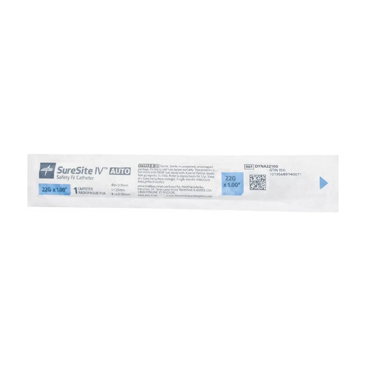 Catéter de inserción intravenosa 22G x 1" \25 mm Medline SureSite IV - Thumbnail 4