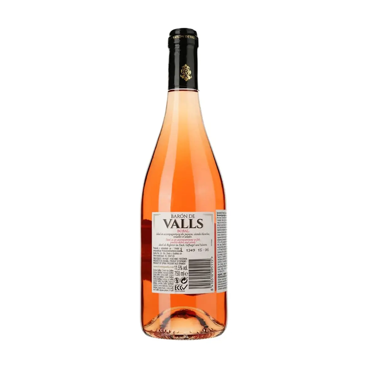 Vino rosado bobal Barón de Valls (750 ml) - Thumbnail 2