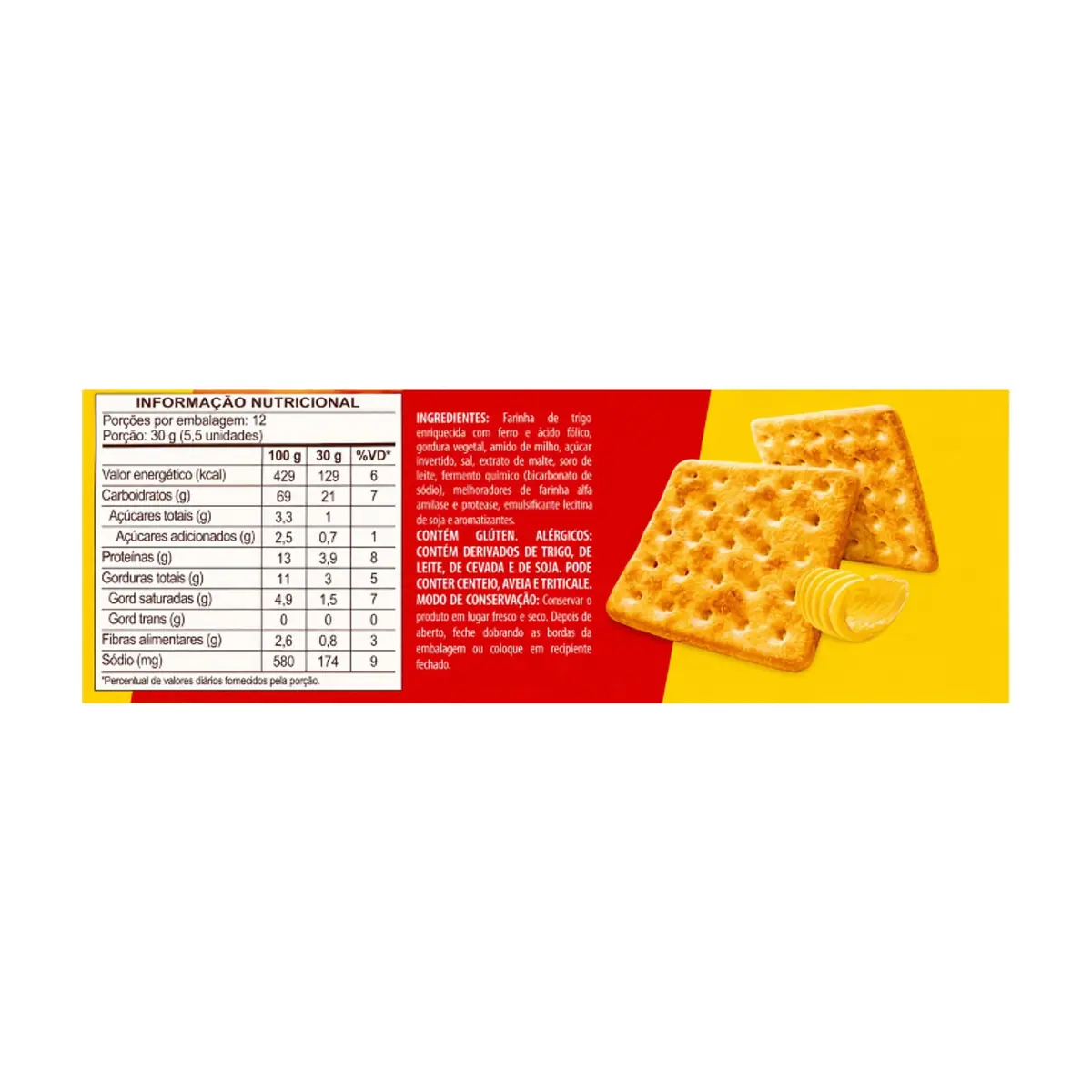 Galletas Cream Cracker sabor mantequilla Todeschini (360 g / 12 oz) - Miniatura 3