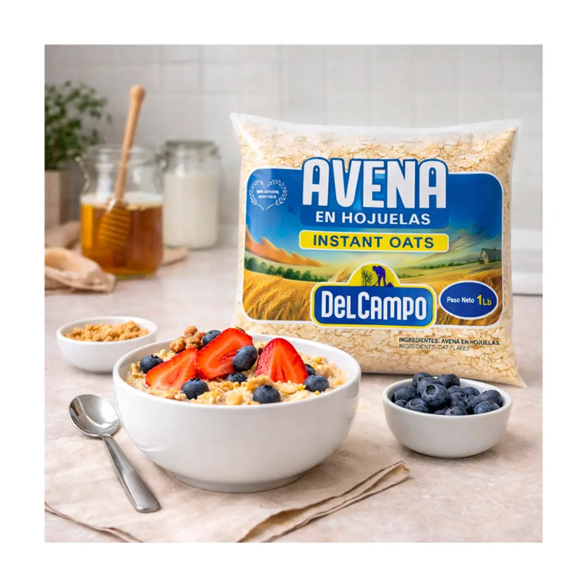 Avena en hojuelas Del Campo (454 g / 1 lb) - Thumbnail 5