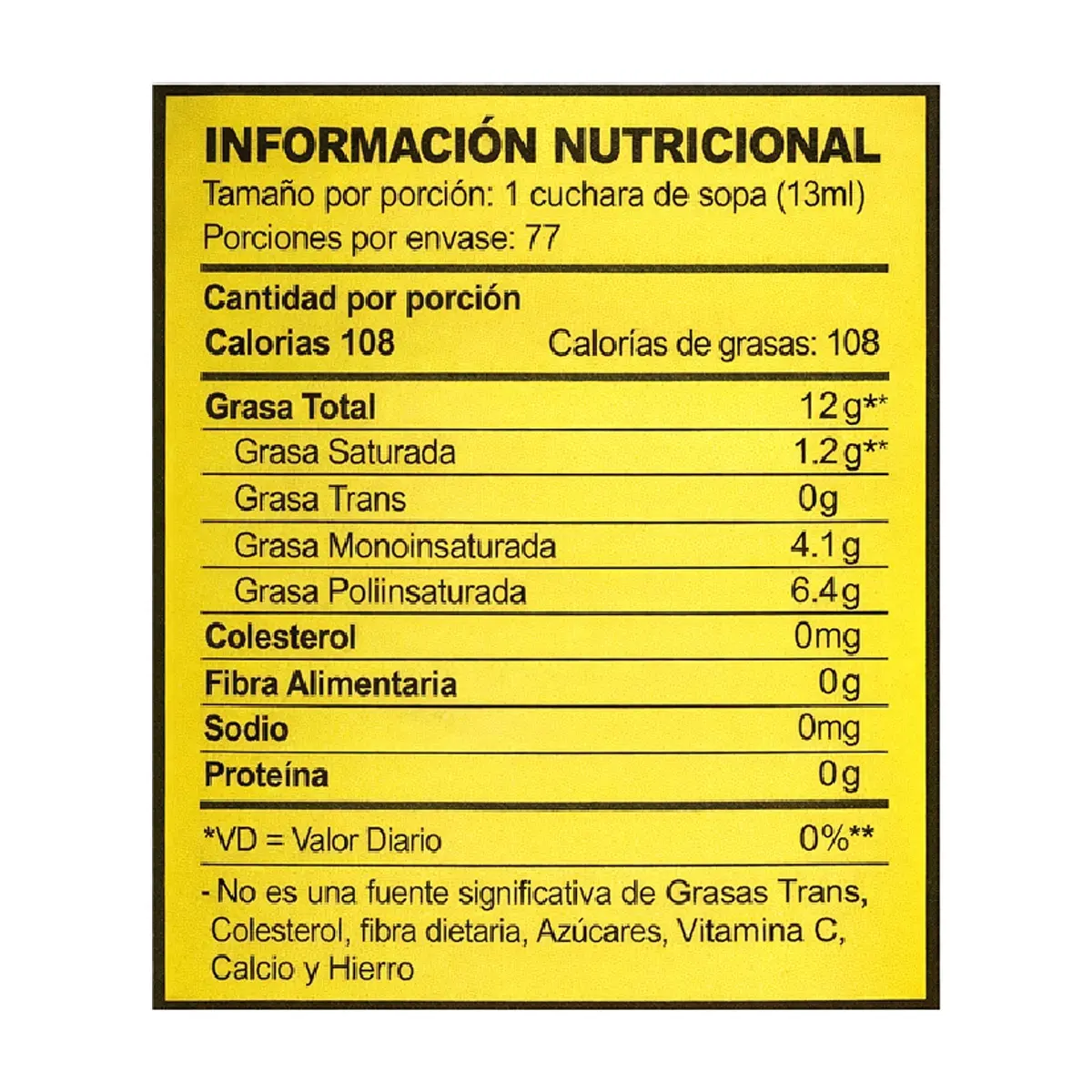 Aceite refinado de Girasol Premium (1 L) - Miniatura 3