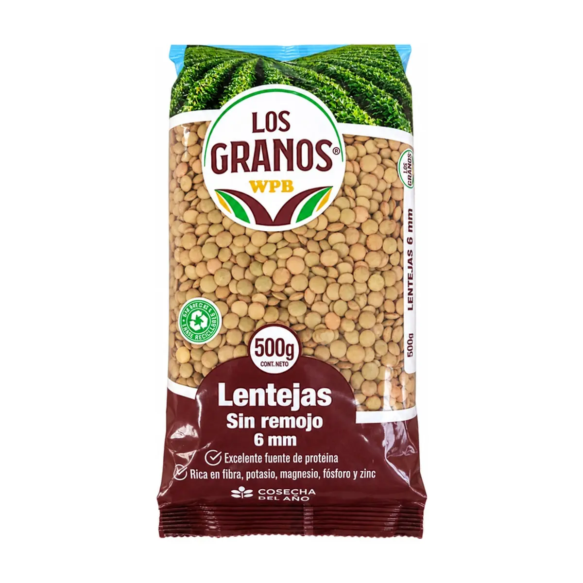 Lentejas 6 mm sin remojo Los Granos (500 g / 1.10 lb) - Miniatura 1