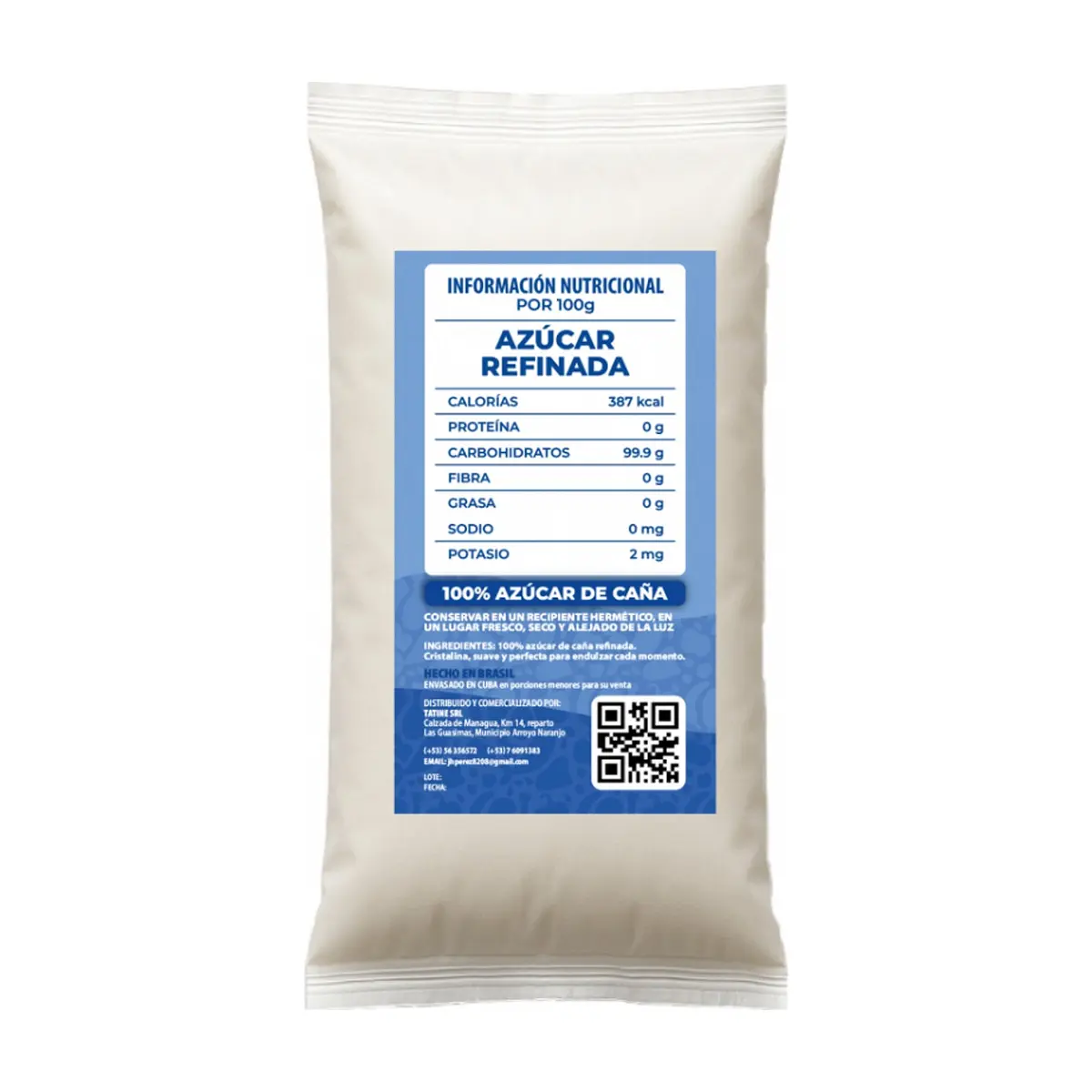 Azúcar blanca refinada Campo Vivo (5 x 1 kg / 2.2 lb) - Thumbnail 3