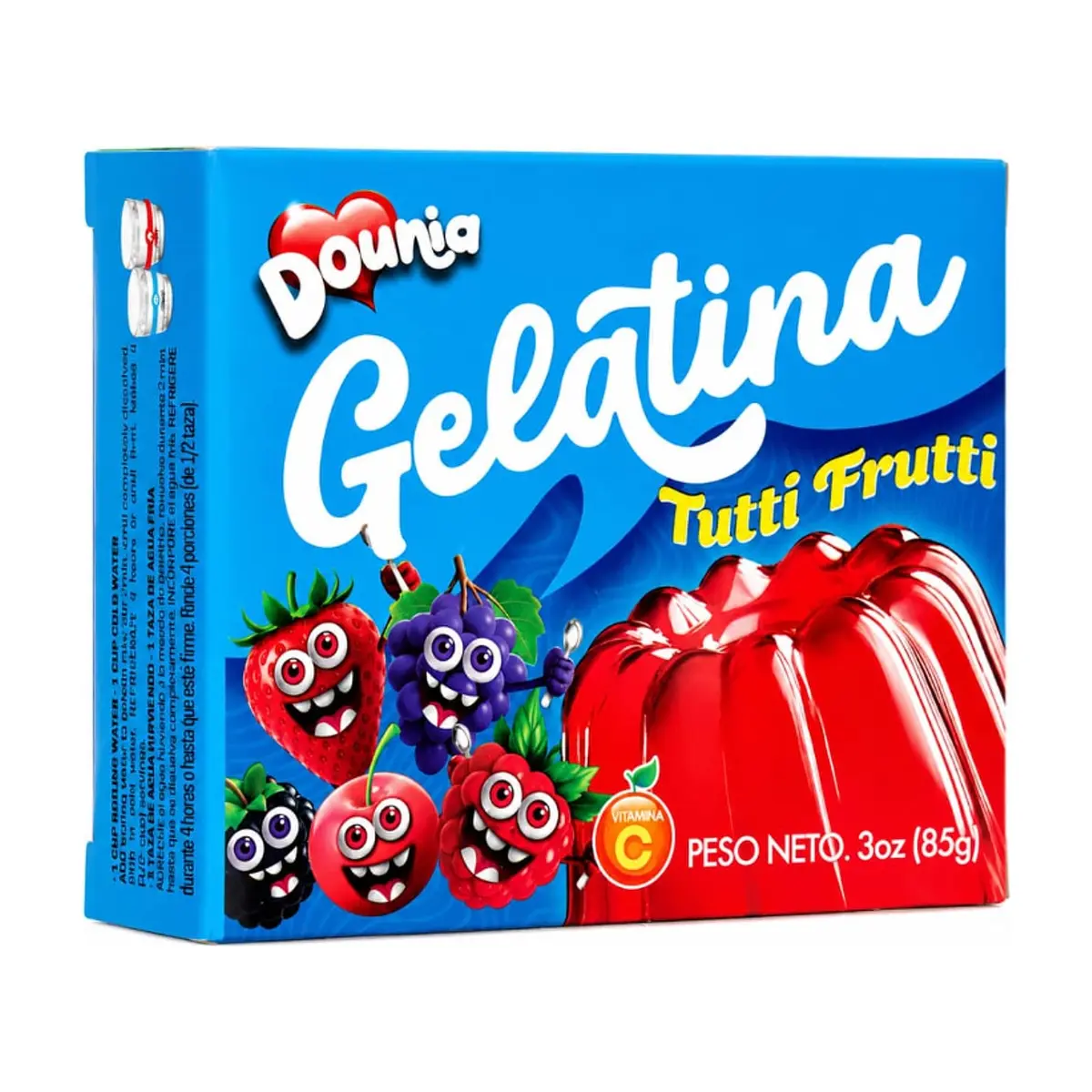 Gelatina con sabor a tutti frutti Dounia (85 g / 3 oz) - Imagen 1