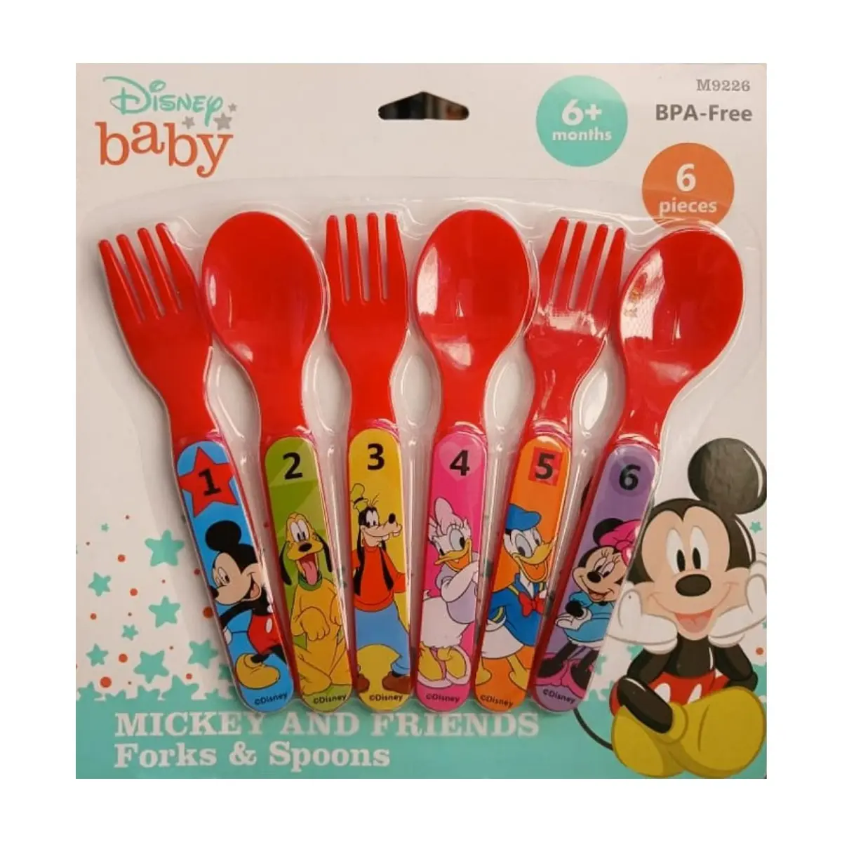 Juego de 6 piezas de cubiertos para bebes Disney Baby