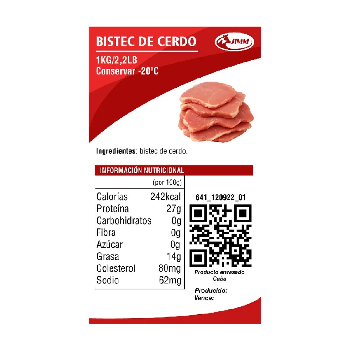 Bistec de cerdo Jimm (1 kg / 2.2 lb) - Thumbnail 4