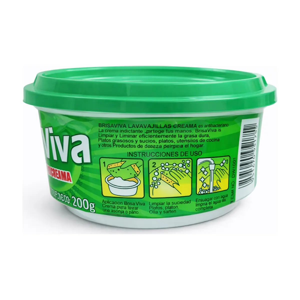 Lavavajillas en crema con aroma a limón Brisa Viva (200 g) - Miniatura 4