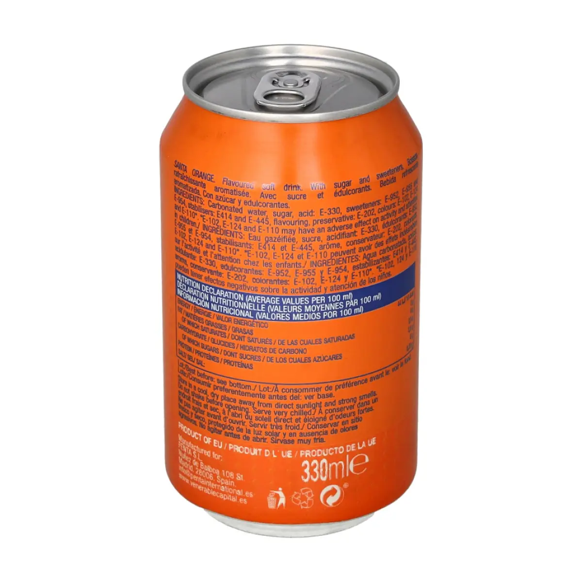 Refresco gaseado de naranja Santa (330 ml) - Miniatura 2