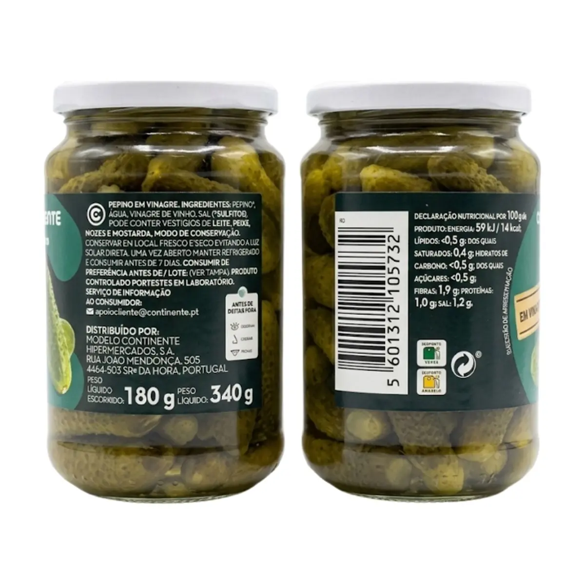 Pepinillos encurtidos Continente (340 g / 11.99 oz) - Thumbnail 2