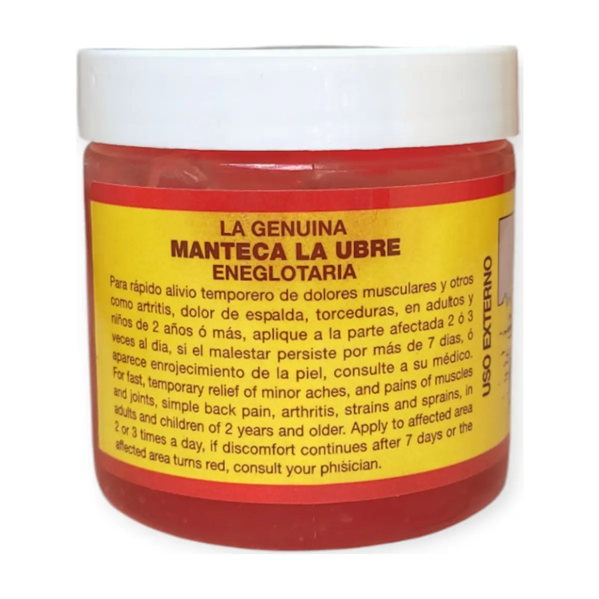 Manteca fórmula roja extrafuerte La Ubre (90 g / 3 oz) - Thumbnail 4