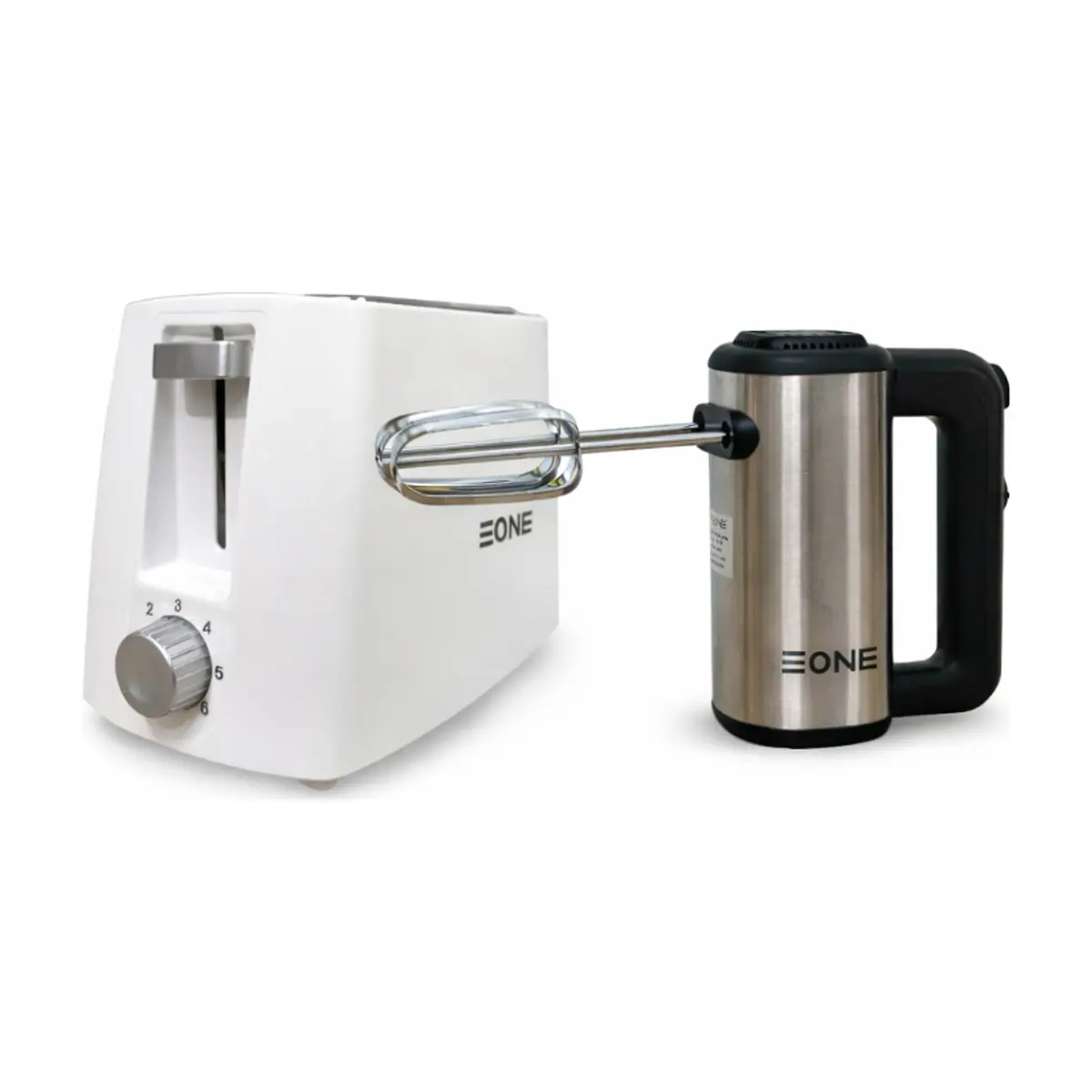 Combo Batidora merenguera de 5 velocidades EONE HB-L200 + Tostadora de pan de dos ranuras - Image 1