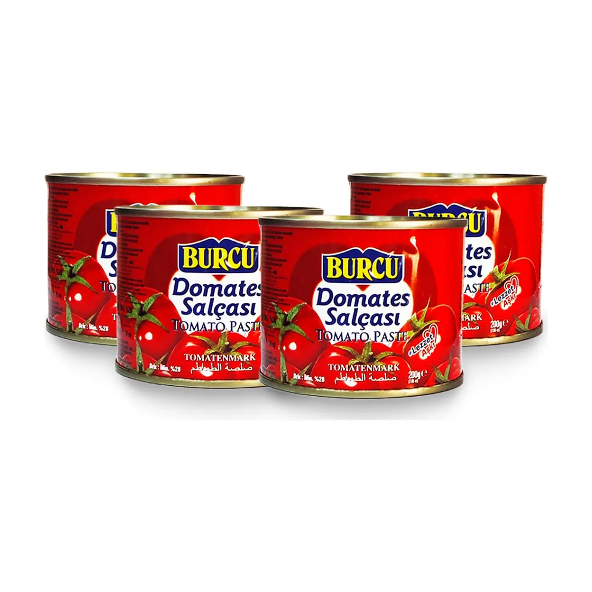 Pasta de tomate Burcu (4 x 200 g / 7.05 oz)