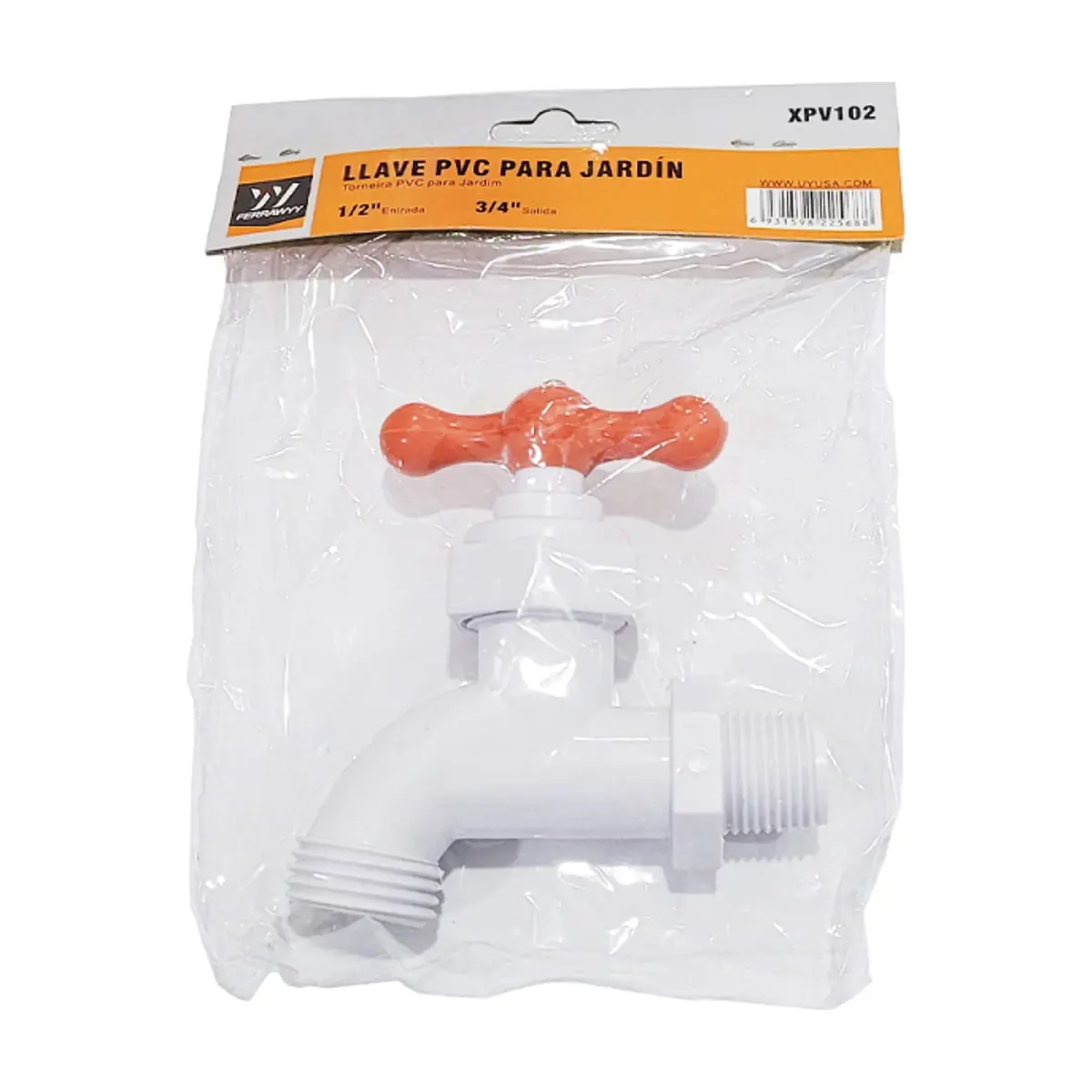 Grifo de chorro de PVC para lavadero 1/2" Ferrawyy