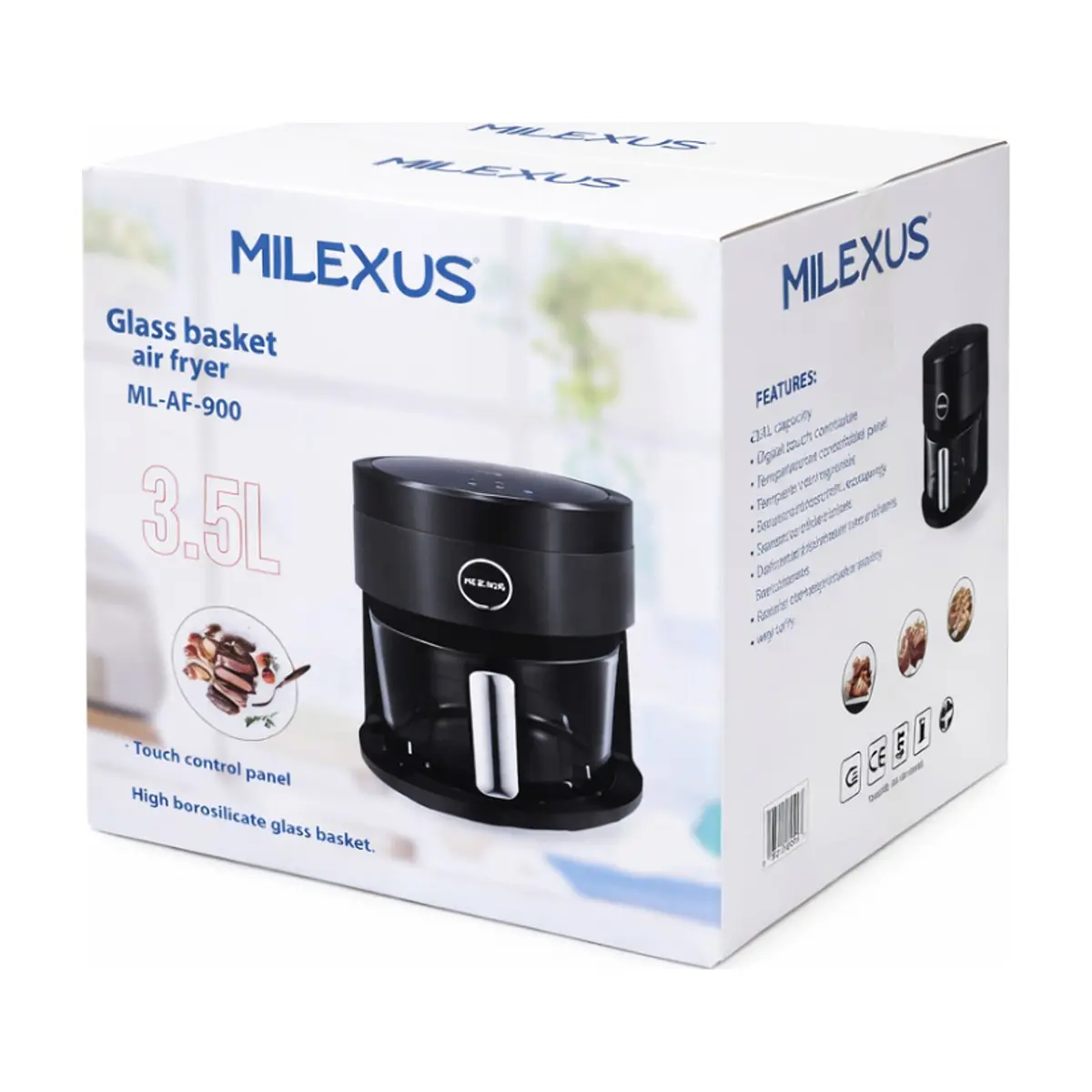 Freidora de aire digital Milexus ML-AF-900 (3.5 L) - Thumbnail 4