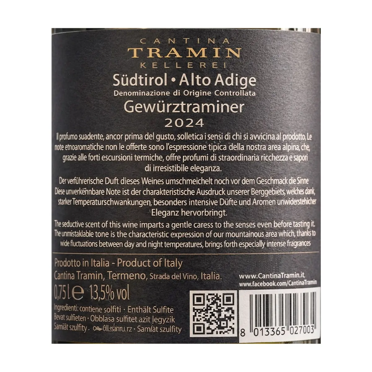 Vino blanco Cantina Tramin (750 ml) - Thumbnail 3
