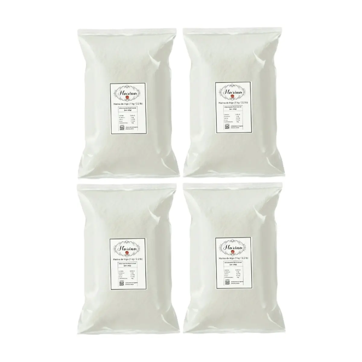 Harina de trigo Pida (4 x 1 kg / 2.2 lb) - Imagen 1