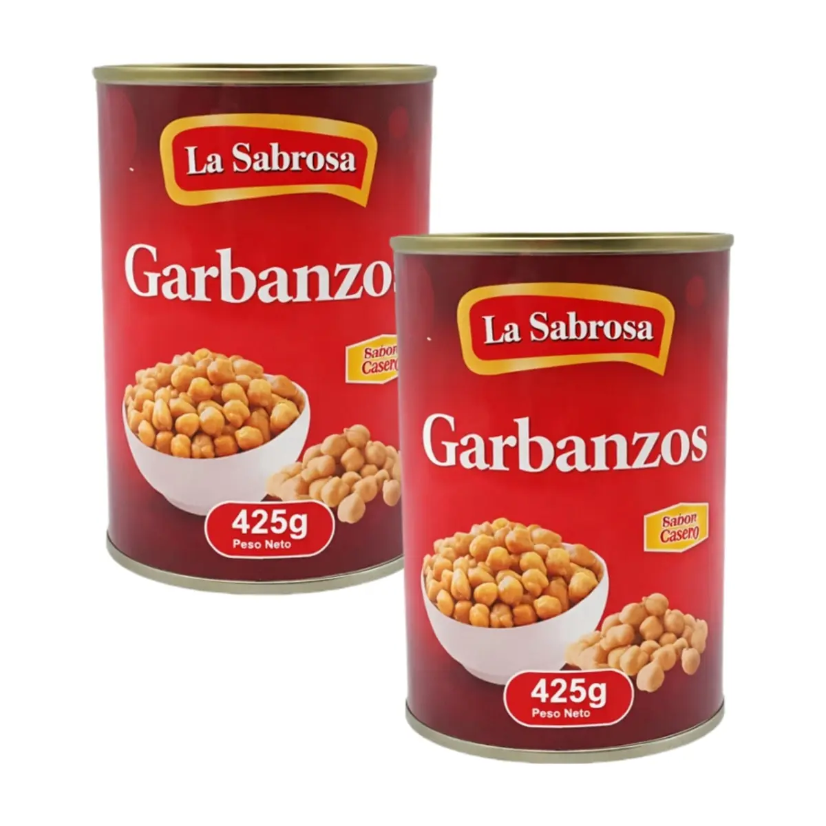 Garbanzos enlatados La Sabrosa (2 x 425 g / 14.99 oz)