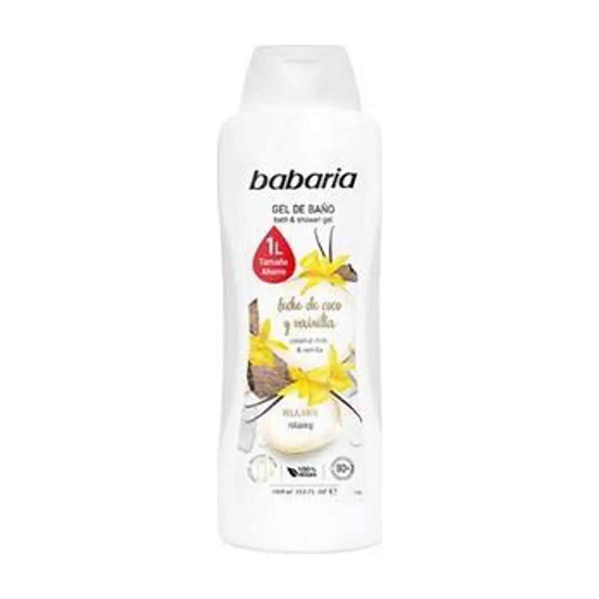 Gel de Baño Leche de Coco y Vainilla (1000ml) BABARIA