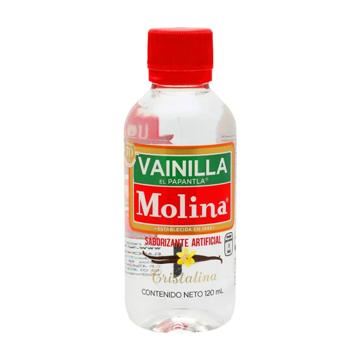 Saborizante artificial vainilla cristalina Molina (120 ml / 4.06 floz) - Miniatura 2