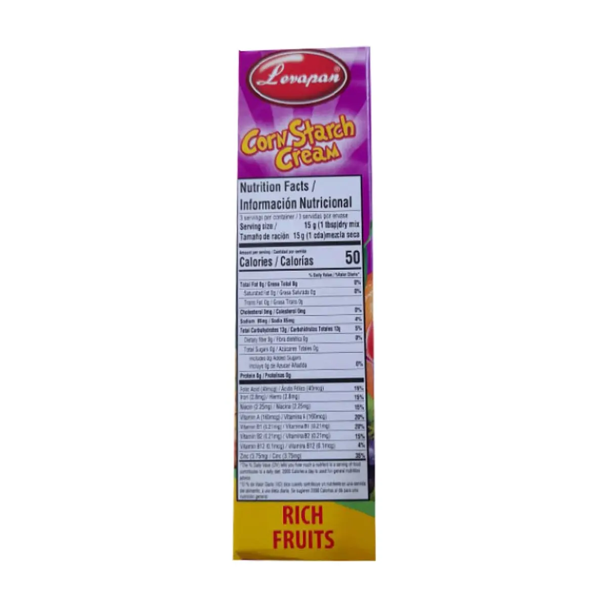 Crema de maicena con sabor a ricas frutas Levapan (47 g / 1.66 oz) - Thumbnail 8