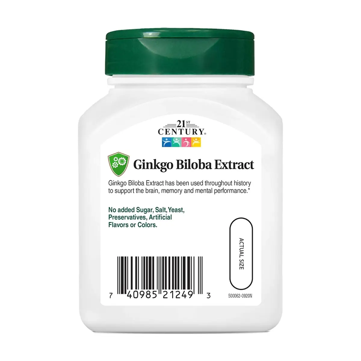 Extracto de Ginkgo biloba estandarizado 21st Century (60 cápsulas) - Thumbnail 4