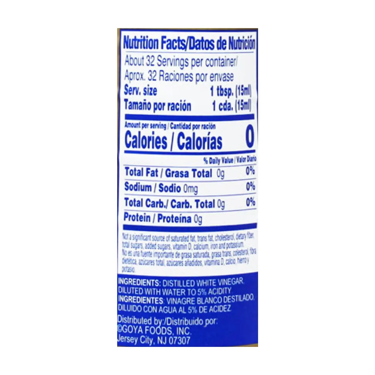 Vinagre blanco destilado Goya (473 ml / 16 fl oz) - Miniatura 4