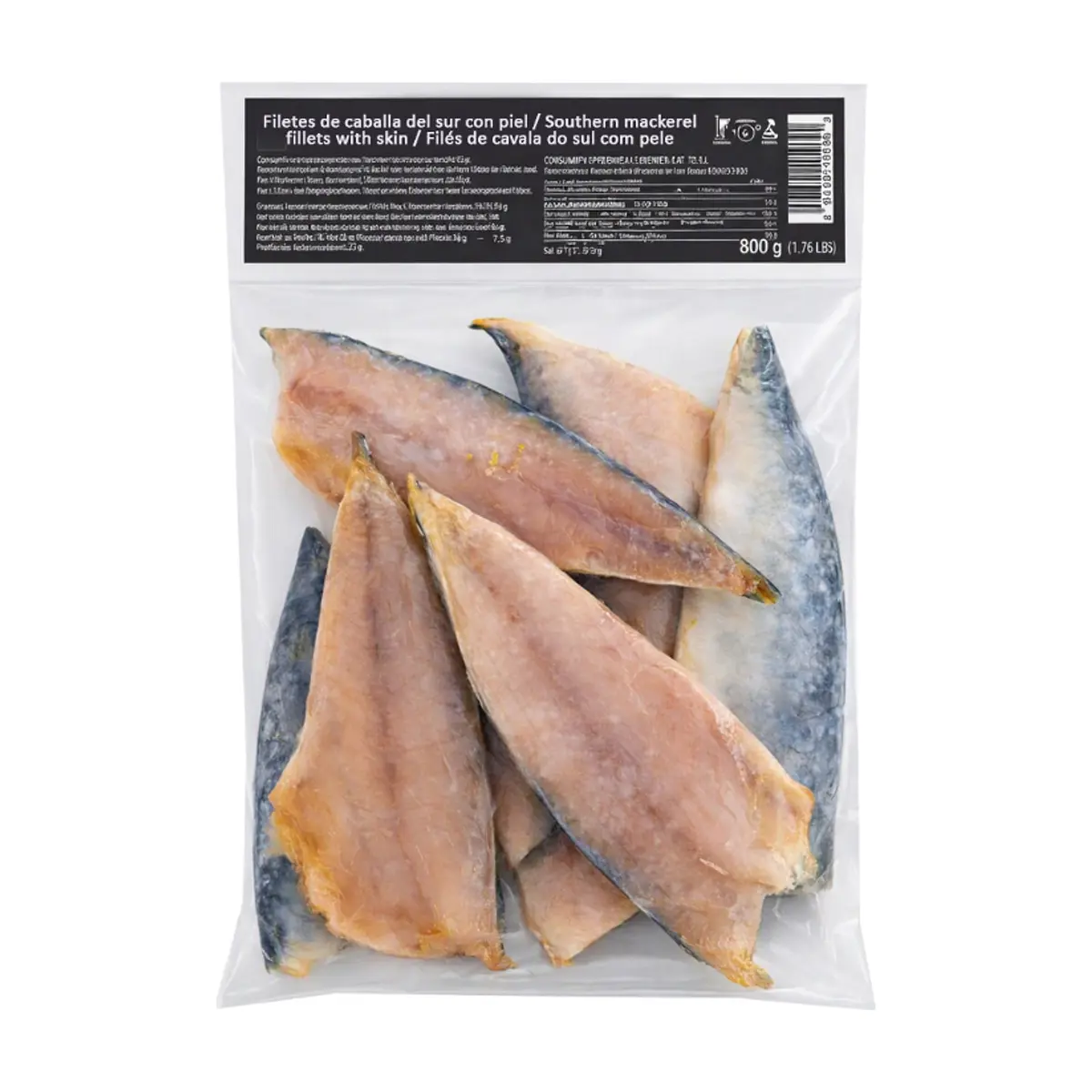 Filetes de caballa del sur con piel Wofco (800 g / 1.76 lb) - Miniatura 2