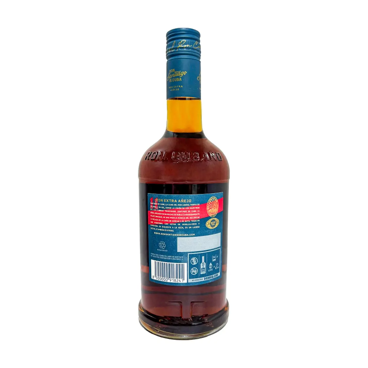 Ron extra añejo 11 años Santiago de Cuba (700 ml) - Thumbnail 2