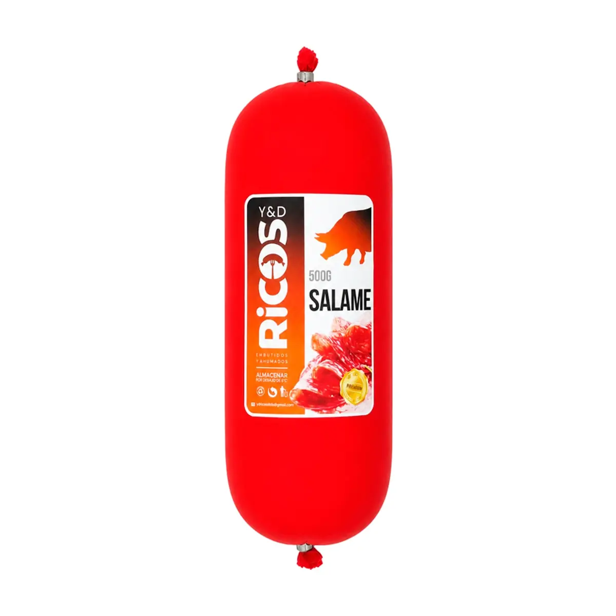 Salame de cerdo Tradicional Y&D Ricos (500 g / 1.1 lb)