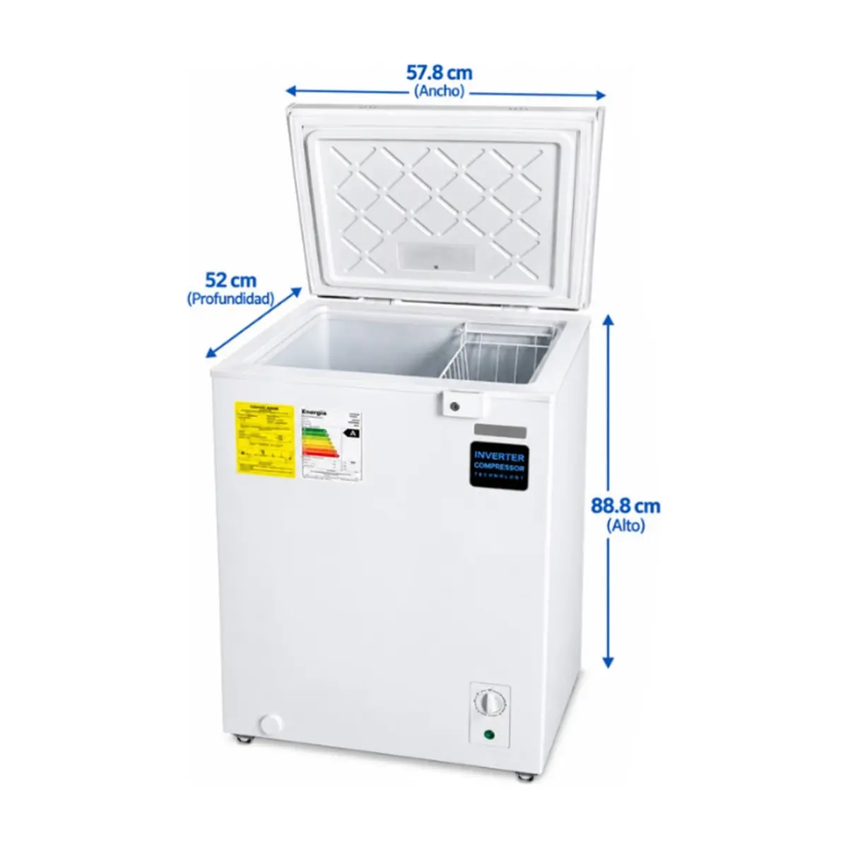 Congelador horizontal inverter - Freezer 3.5 pies cúbicos Royal RFH35 - Thumbnail 2