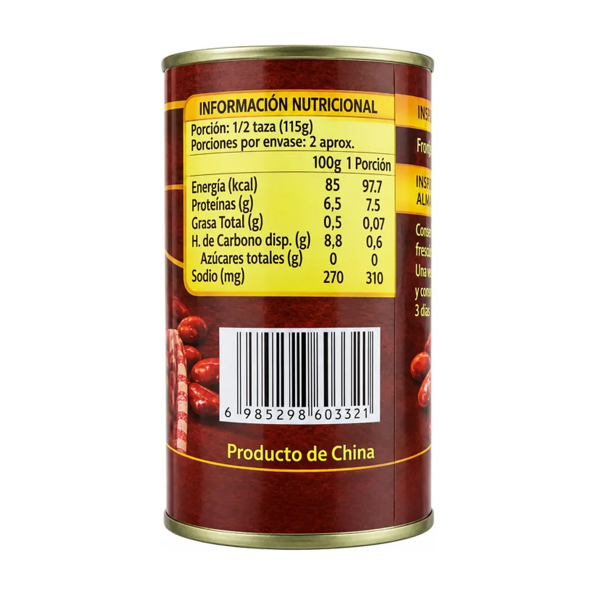 Frijoles rojos enlatados Sabor Latino (400 g / 14.1 oz) - Miniatura 2