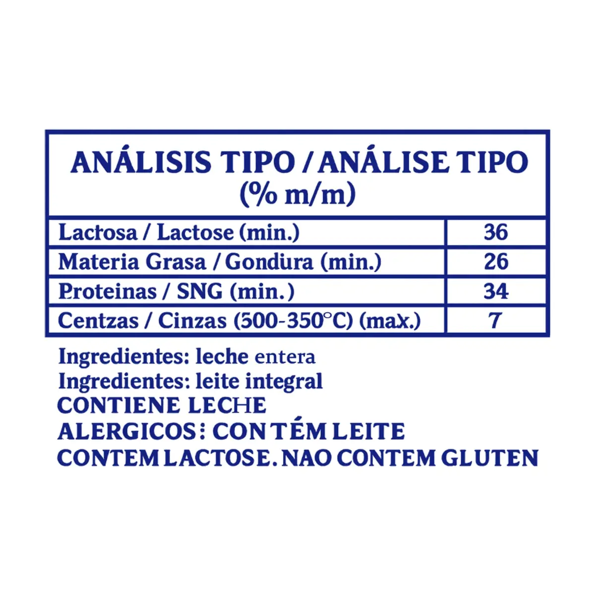Leche en polvo entera Purísima (25 kg / 55.12 lb) - Thumbnail 2
