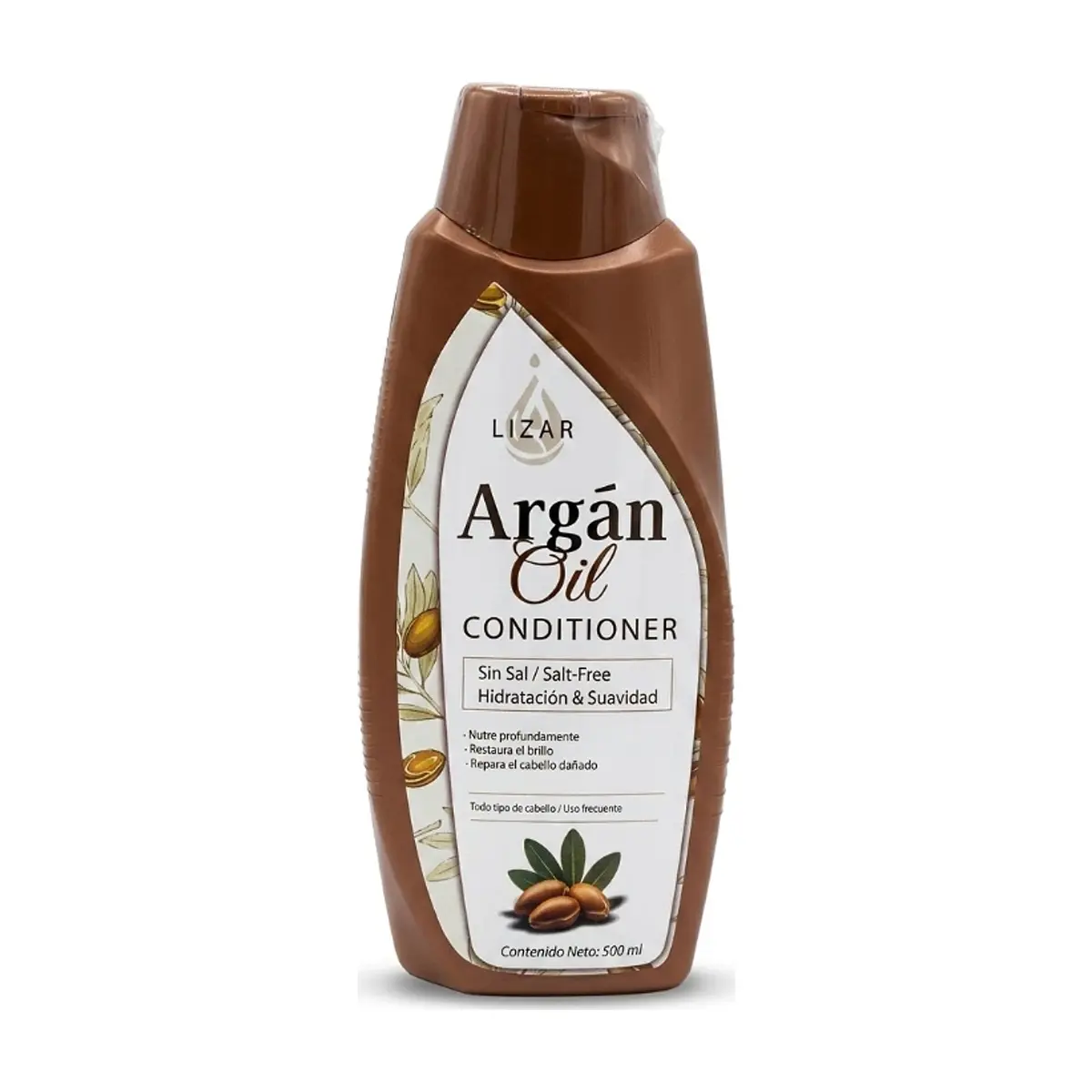Acondicionador capilar sin sal con aceite de argán Lizar (500 ml) - Imagen 1