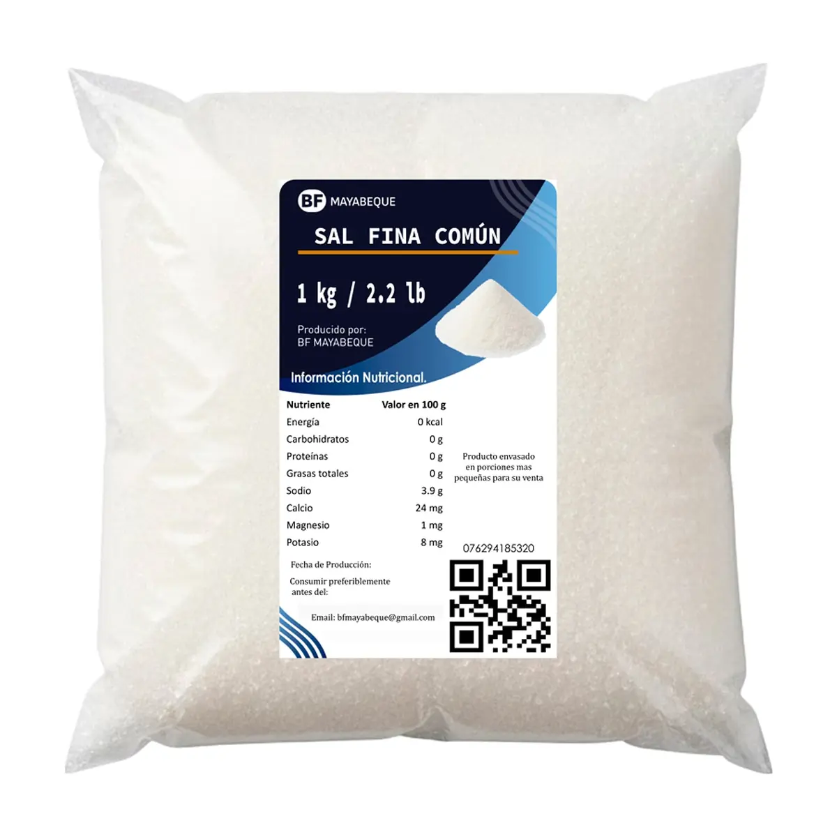 Sal fina común BF Mayabeque (1 kg / 2.2 lb) - Miniatura 1