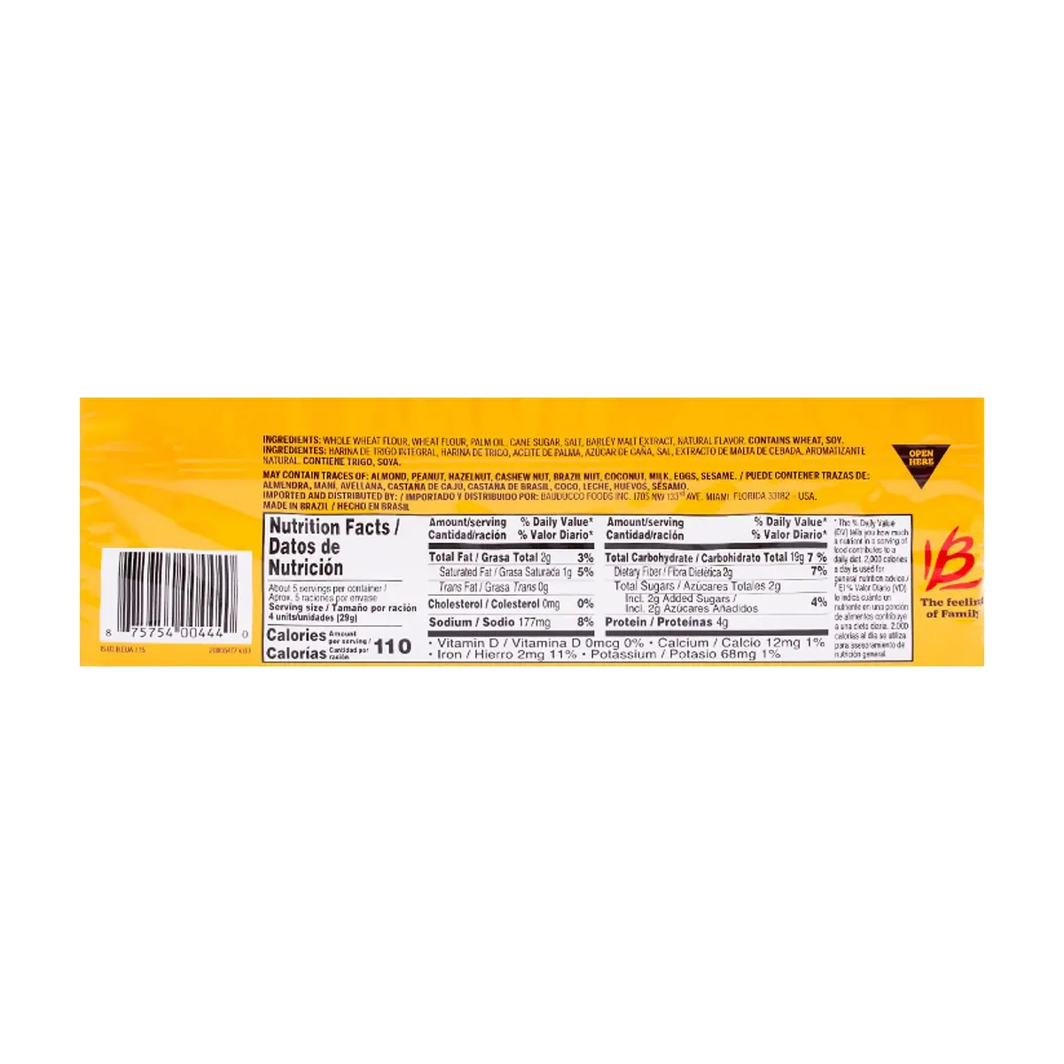 Tostadas horneadas con trigo integral Bauducco (142 g / 5 oz) - Miniatura 4