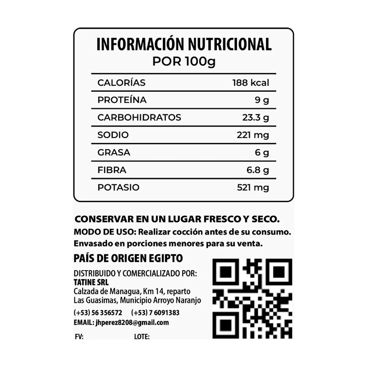 Frijoles blancos Tatine (500 g / 1.1 lb) - Miniatura 4