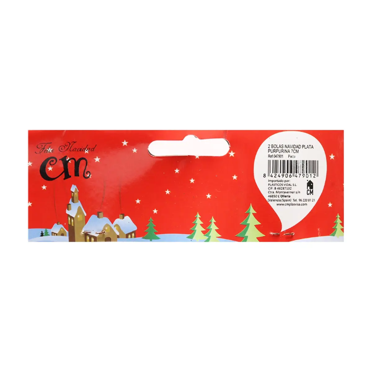 Pack 2 bolas de navidad color plata con purpurina de 7 cm Casa y Menaje - Thumbnail 5