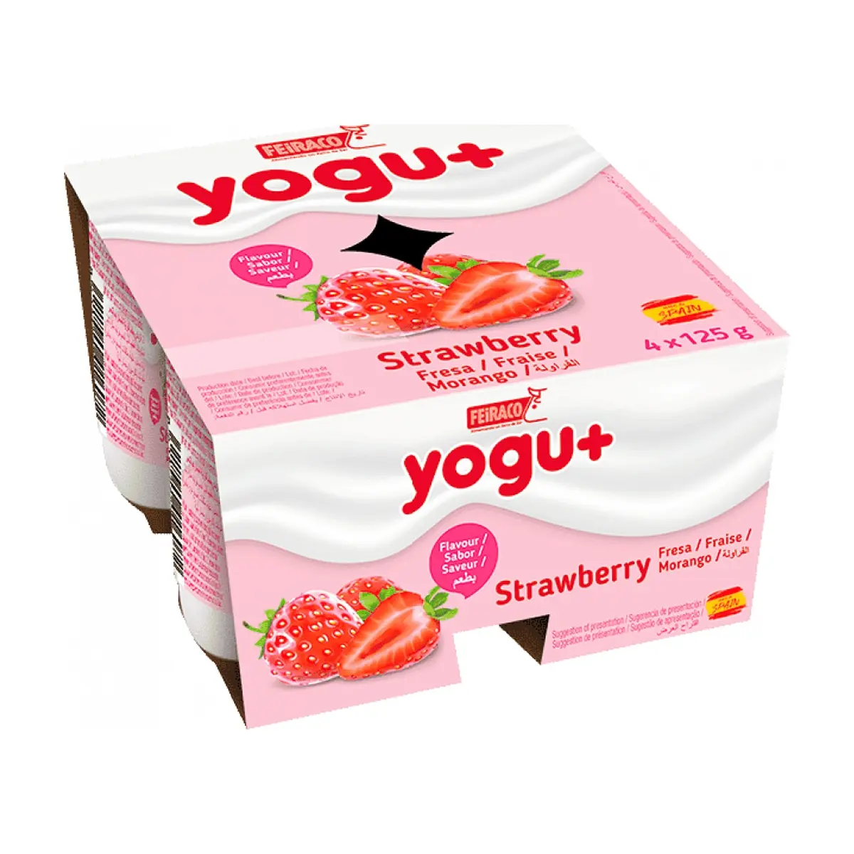 Yogur pasteurizado sabor a fresa (16 x 125 g) - Miniatura 2