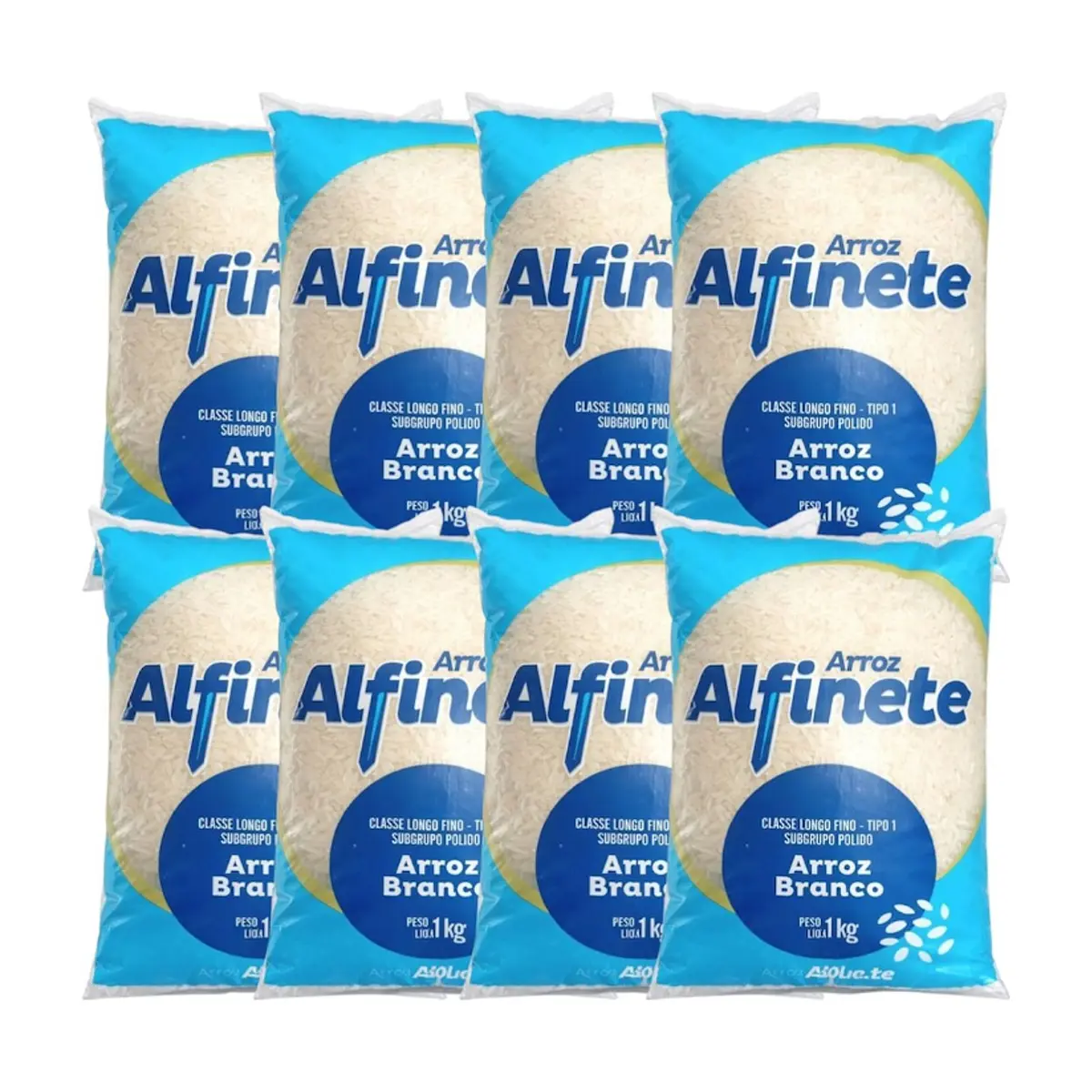 Arroz blanco Alfinete (8 x 1 kg / 2.2 lb) - Miniatura 1
