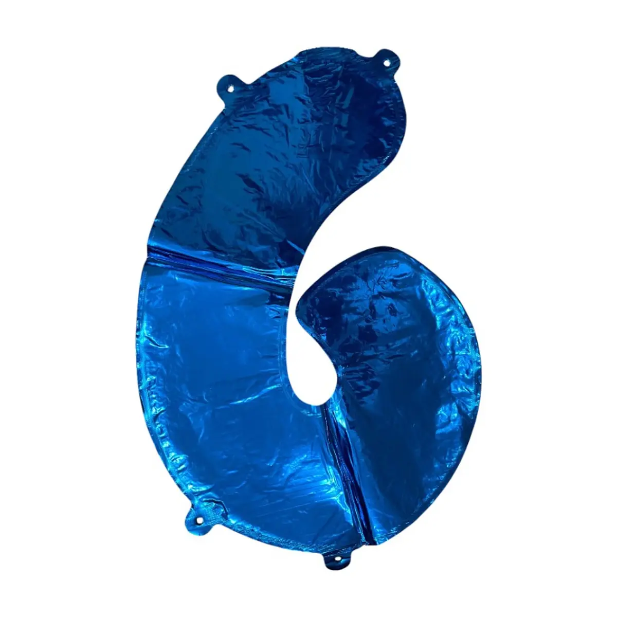 Globo azul número 6 Balloon (16 pulgadas) - Thumbnail 2