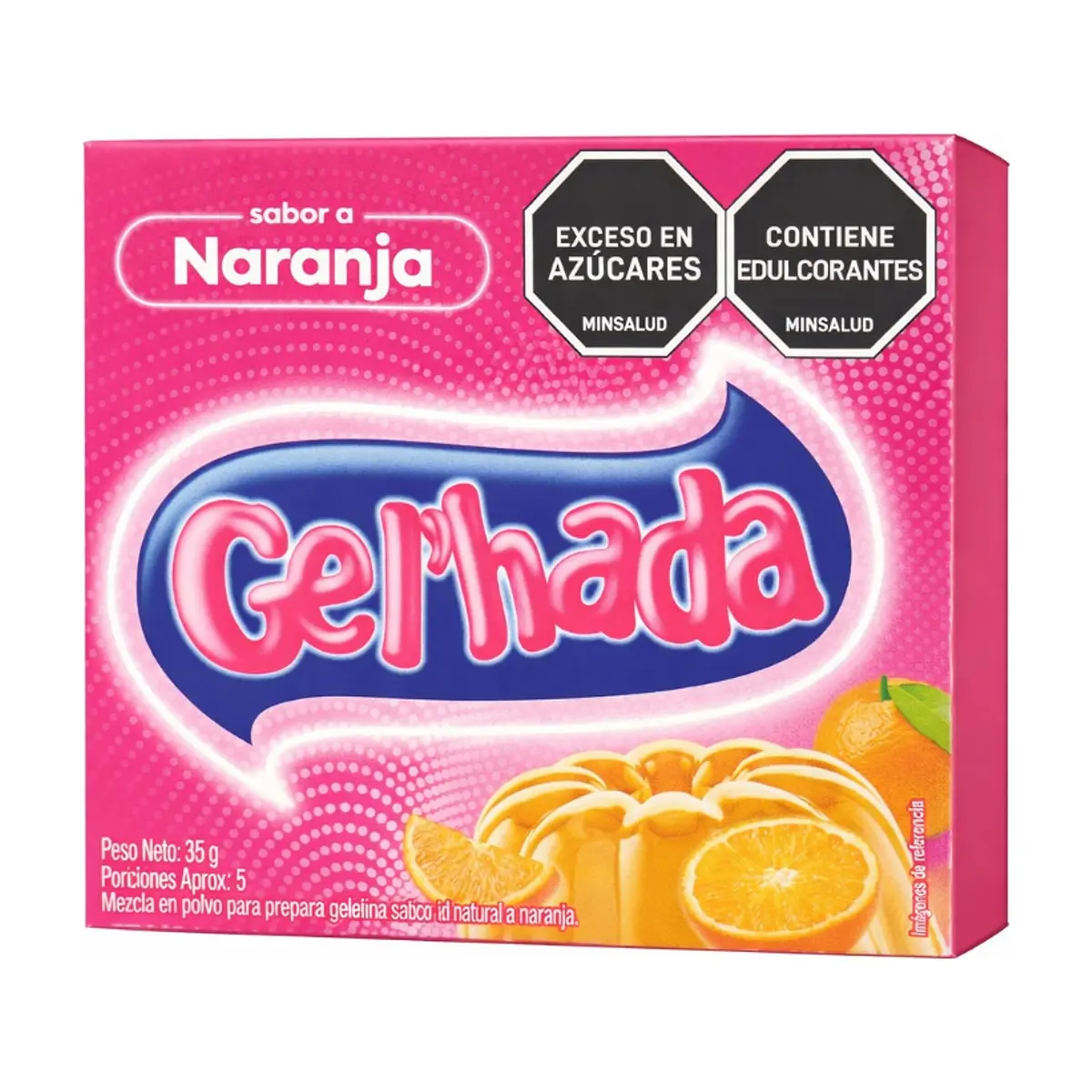 Gelatina sabor a naranja Gel’hada (35 g / 1.23 oz)
