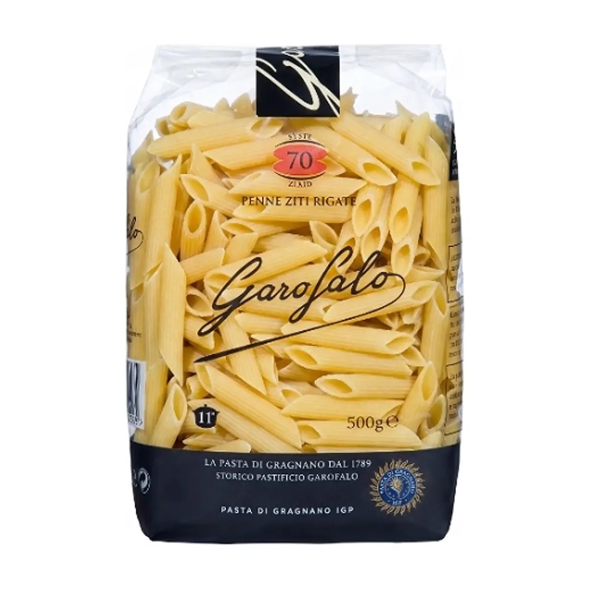 Pasta Corta No 70 Tipo Penne Ziti Rigate (500 gr) GAROFALO
