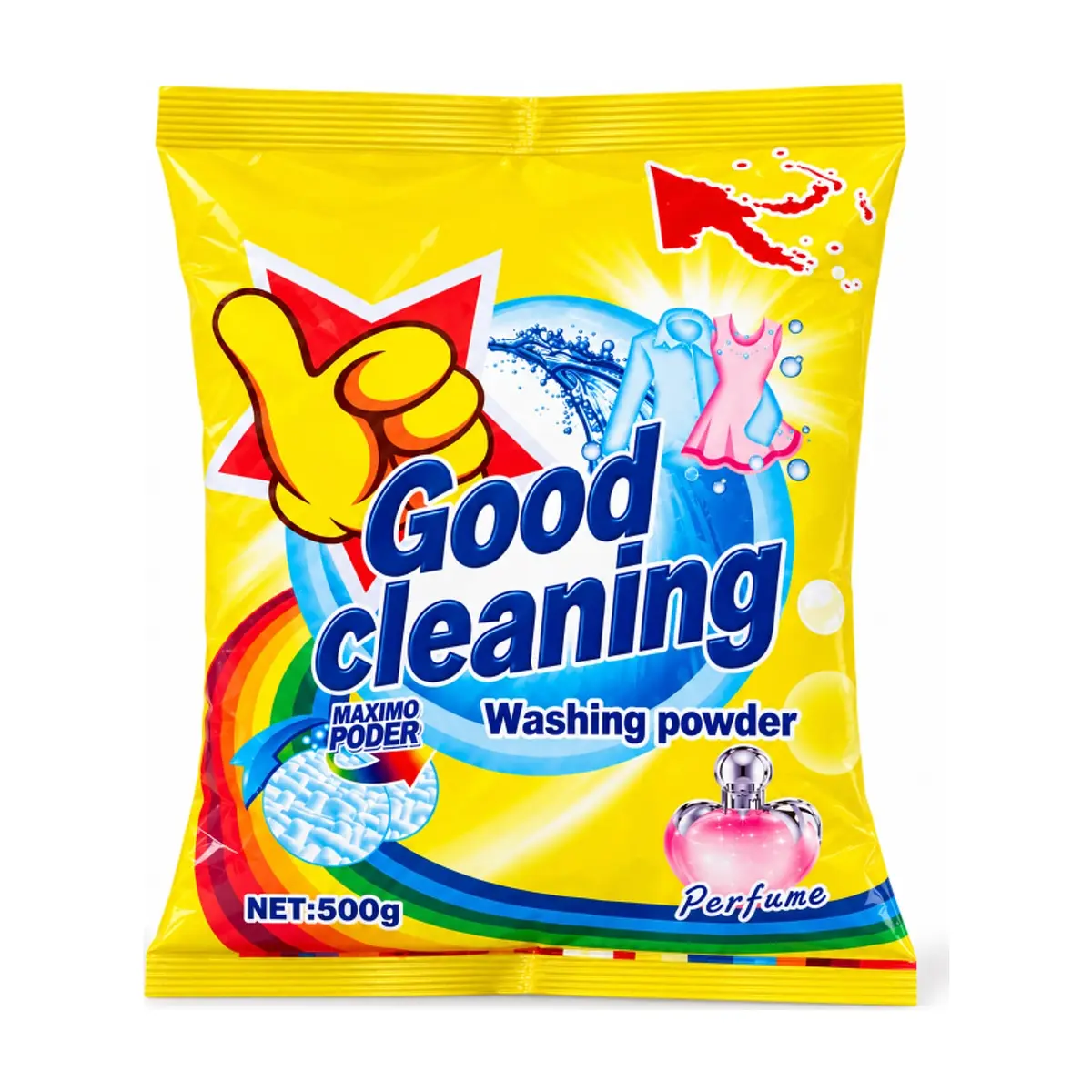 Detergente en polvo perfumado Good Cleaning (500 g / 1.1 lb)